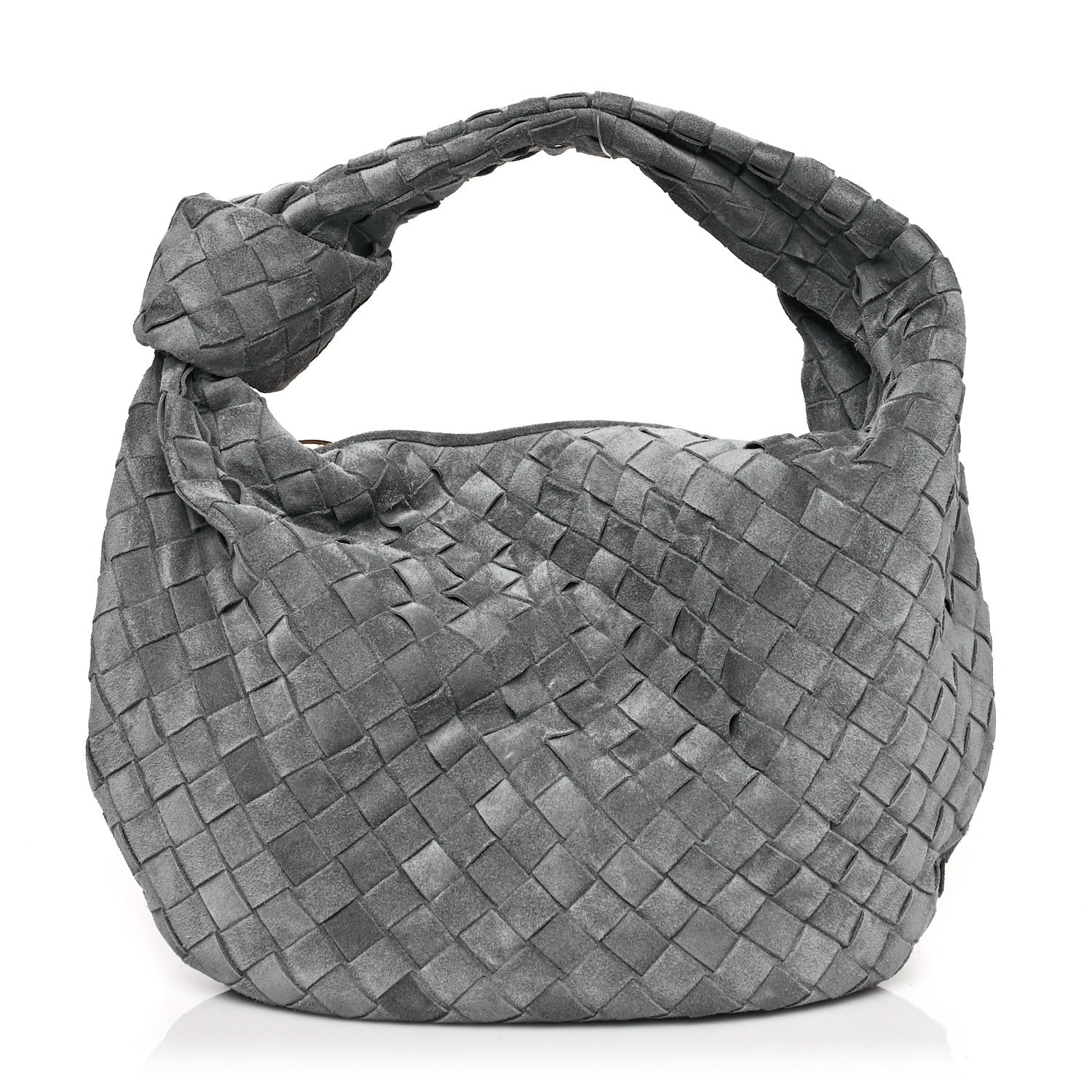 Bottega Veneta Suede Calfskin Intrecciato Teen Jodie Hobo Thunder 1 of 9