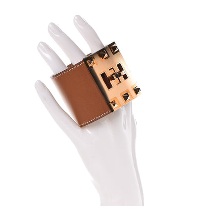 Hermes Barenia Kelly Extreme Dog Bracelet S Fauve 2 of 7