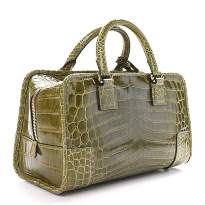 Loewe Crocodile Amazona 28 Khaki Green 3 of 9