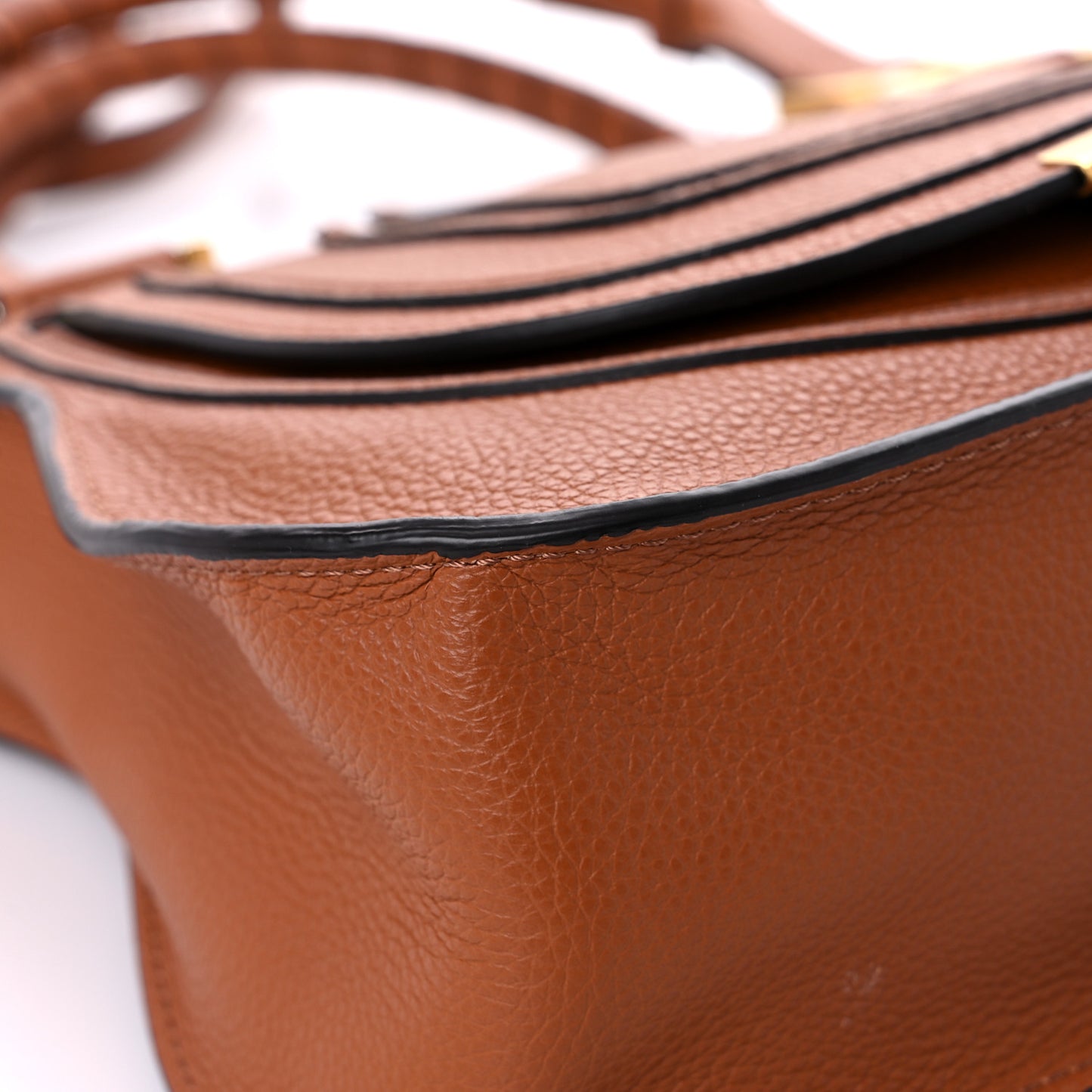 Calfskin Medium Marcie Satchel Tan