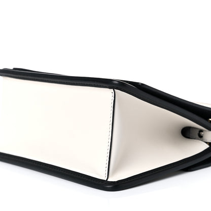 Fendi Vitello Century Velvet F is Fendi FF Embroidered Small Kan I Shoulder Bag White Black 8 of 13