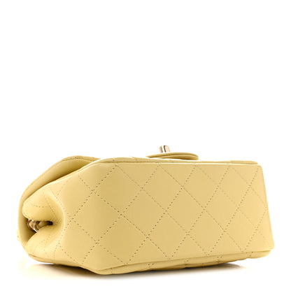 Chanel Lambskin Quilted Mini Square Flap Light Yellow 4 of 11