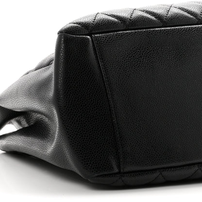 Chanel Caviar Quilted Grand Shopping Tote GST Black 9 of 10
