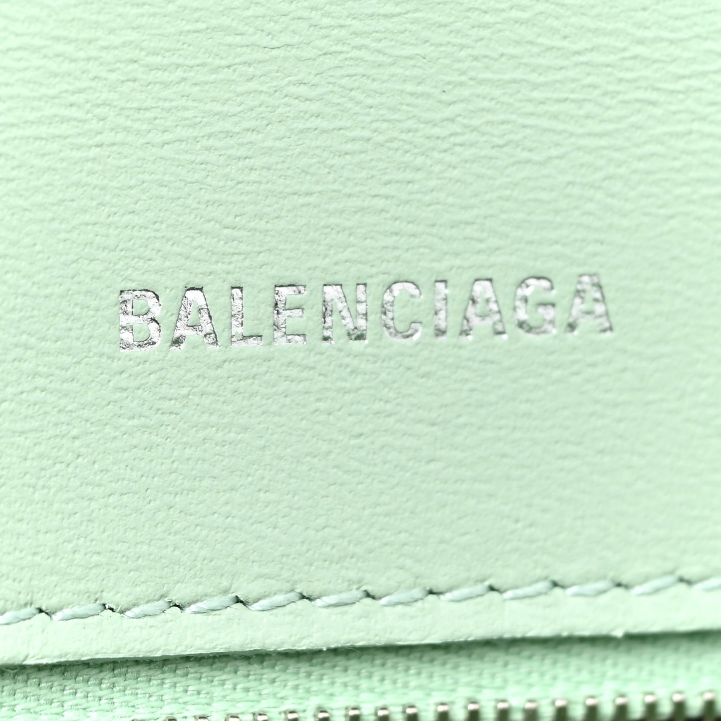 Shiny Box Calfskin Small Hourglass Top Handle Bag Light Green