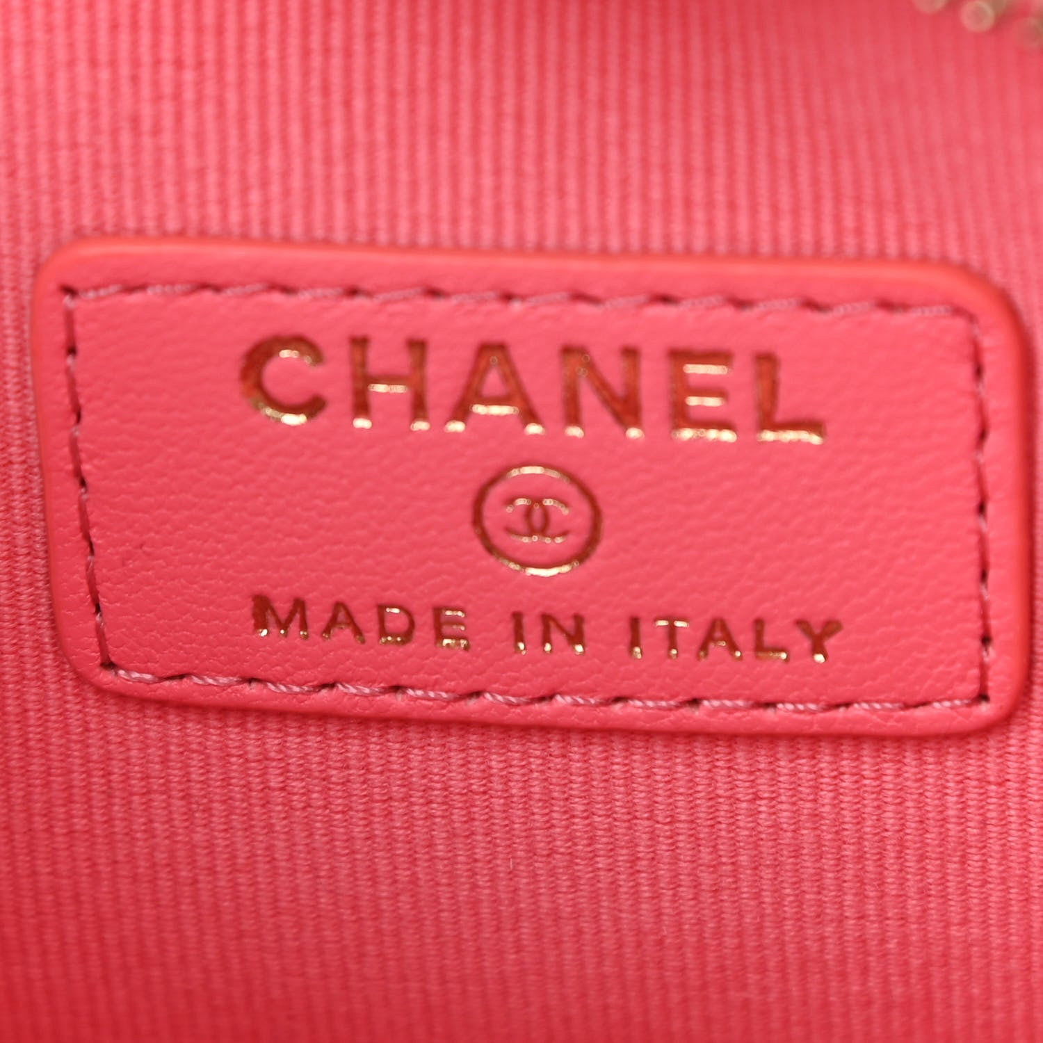 Chanel Lambskin Quilted CC In Love Heart Waist Belt Bag With Chain Pink 6 of 10