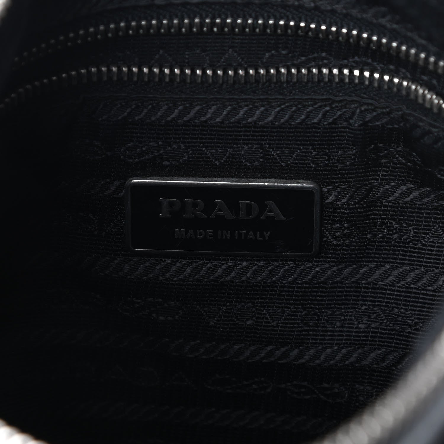 Prada Tessuto Nylon Calfskin Flat Messenger Bag Black 6 of 9