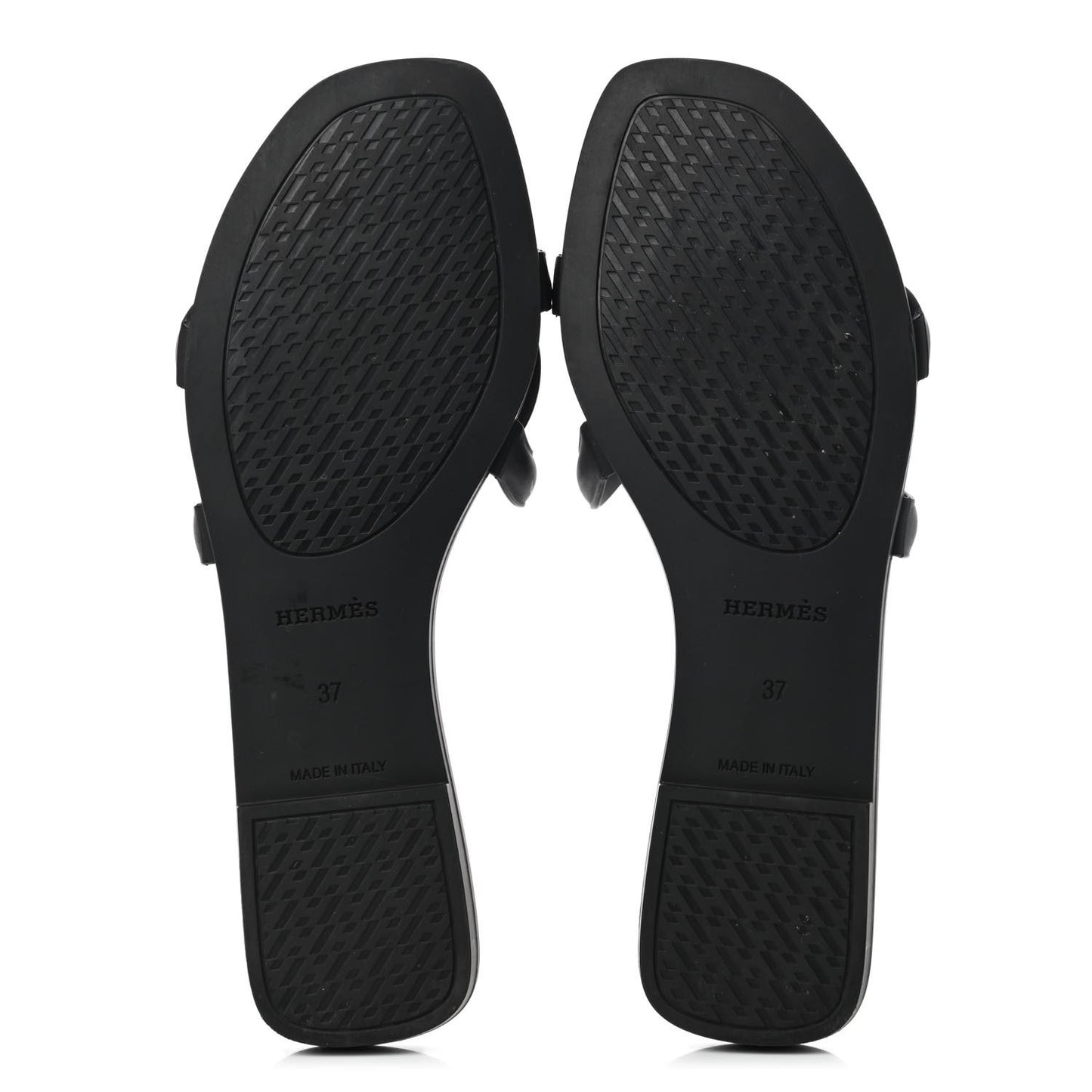 Rubber Aloha Sandals 37 Black