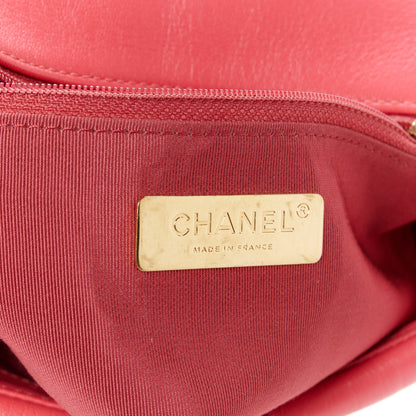 Chanel Lambskin Quilted Medium Chanel 19 Flap Dark Pink 6 of 10