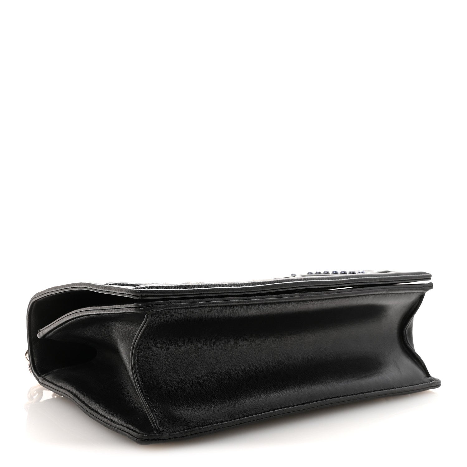 Christian Dior Lambskin Multi Studded Medium Diorama Flap Bag Black 4 of 9