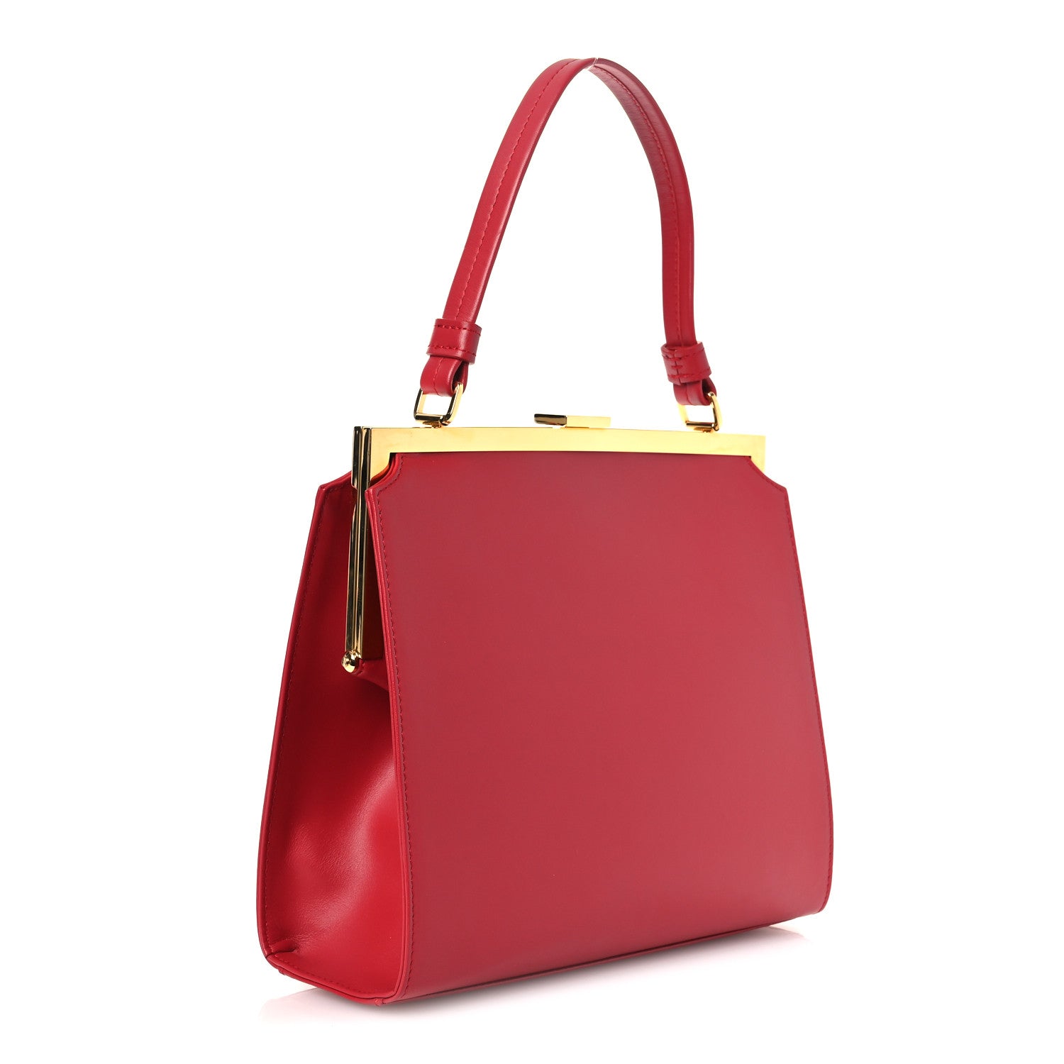 Mansur Gavriel Vegetable Tanned Calfskin Elegant Bag Flamma 3 of 10