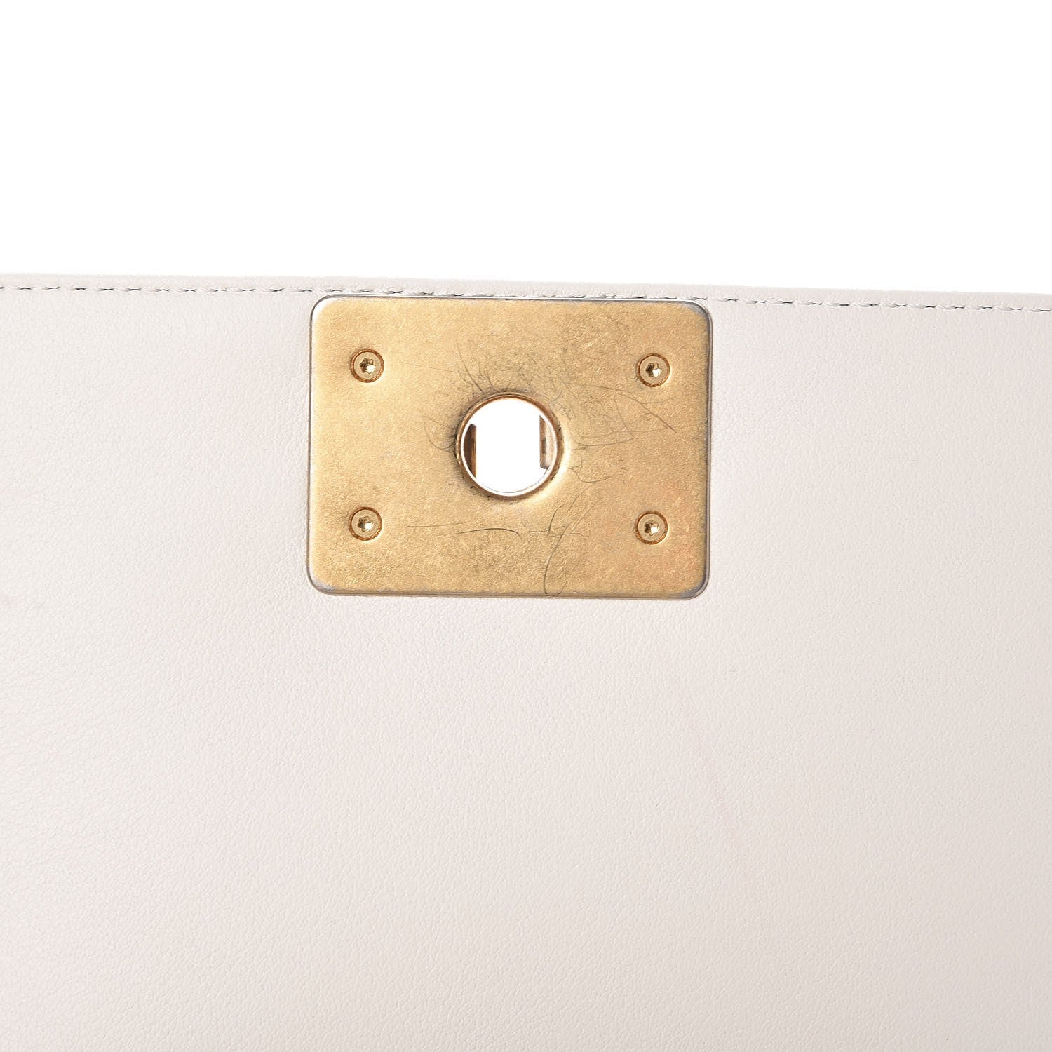 Chanel Calfskin Embroidered Small Boy Flap Ivory 13 of 13