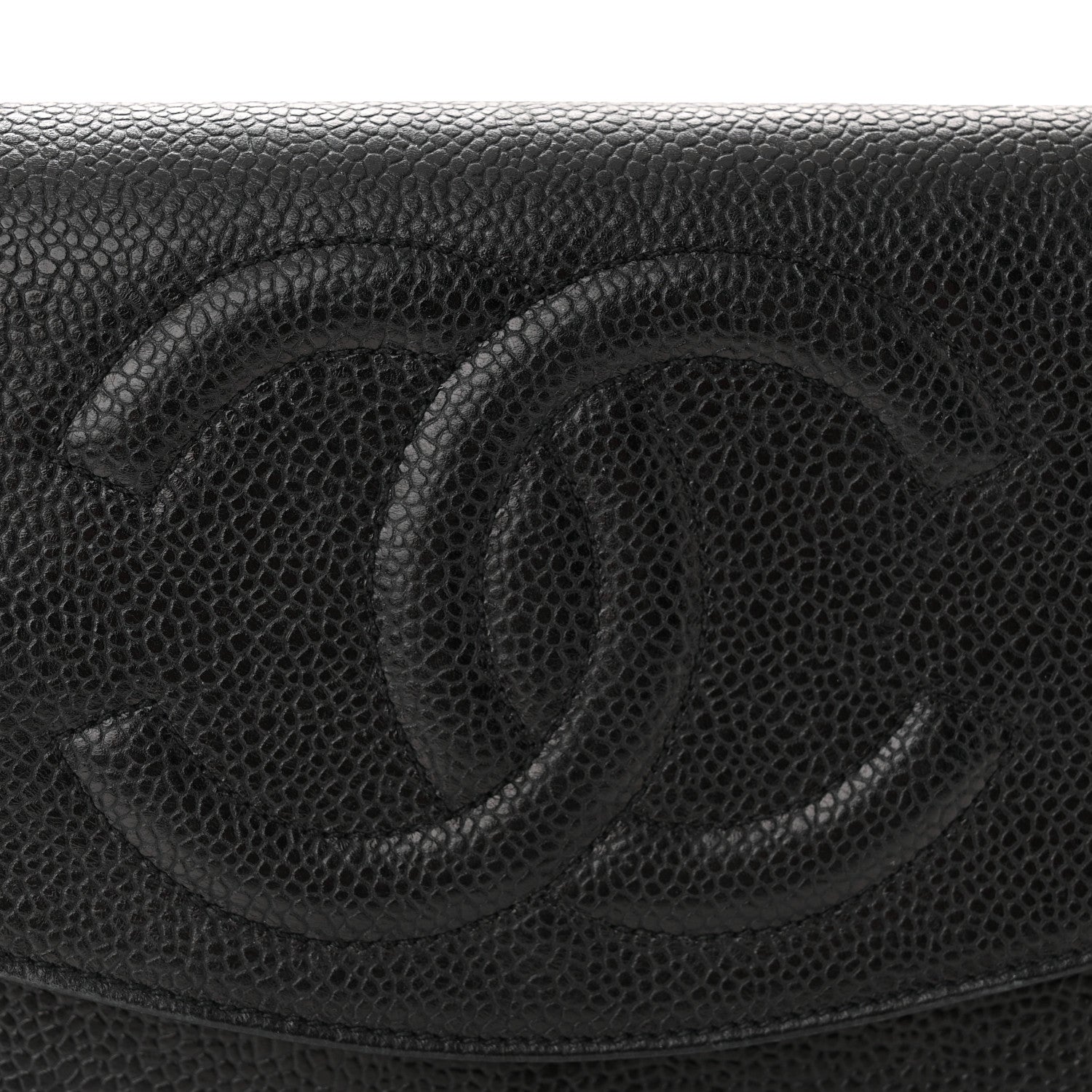 Chanel Caviar Timeless CC Wallet on Chain WOC Black 9 of 12