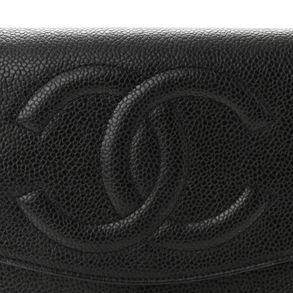 Chanel Caviar Timeless CC Wallet on Chain WOC Black 9 of 12