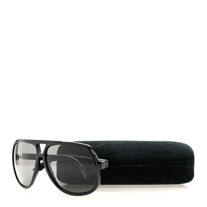 Gucci Acetate Aviator Web Sunglasses GG 1622/S Black 8 of 8