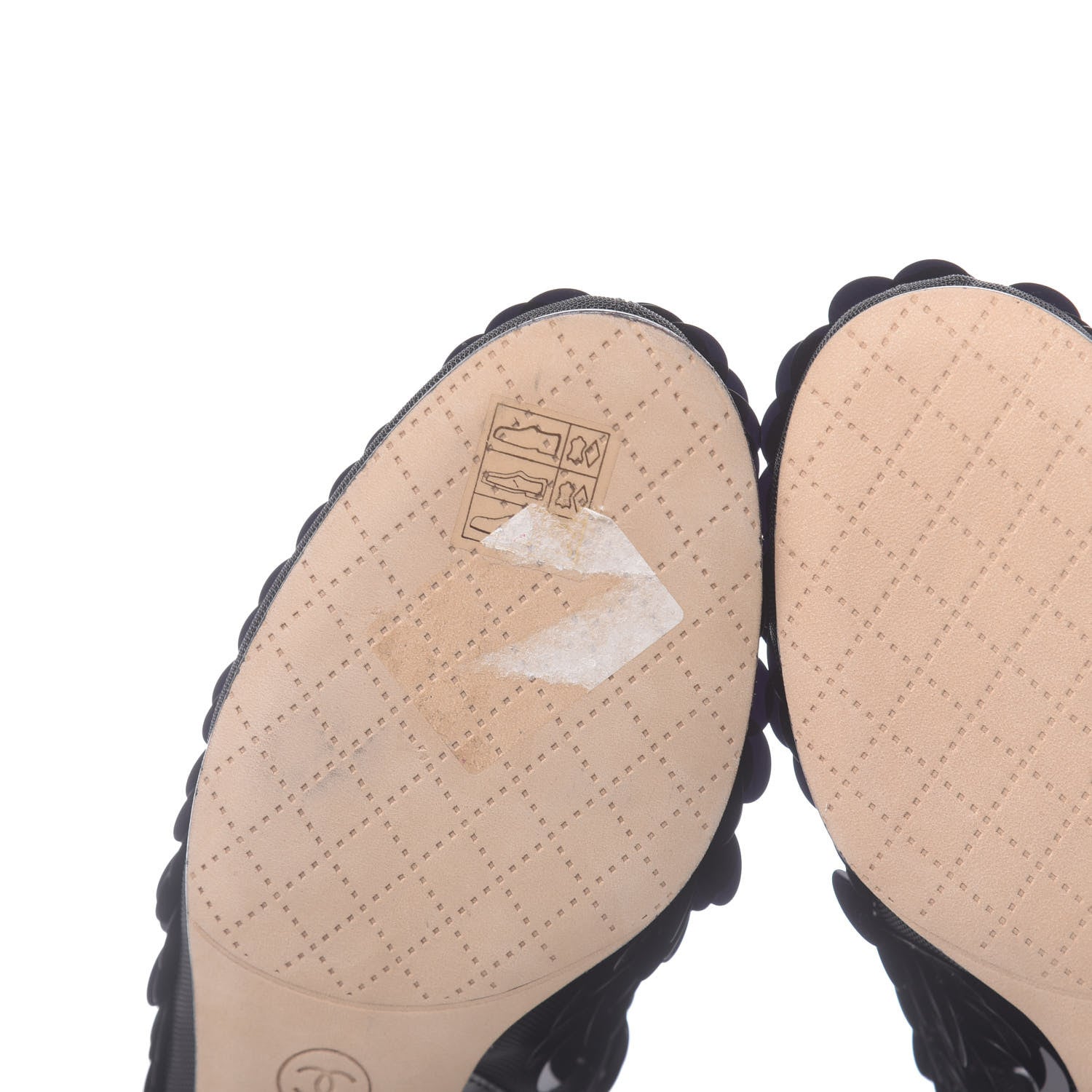 Chanel Sequin Mesh Short Boots 35.5 Black 9 of 9