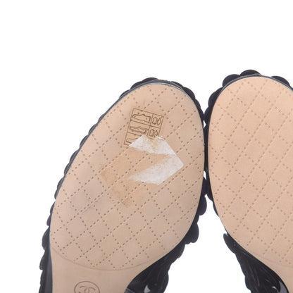 Chanel Sequin Mesh Short Boots 35.5 Black 9 of 9