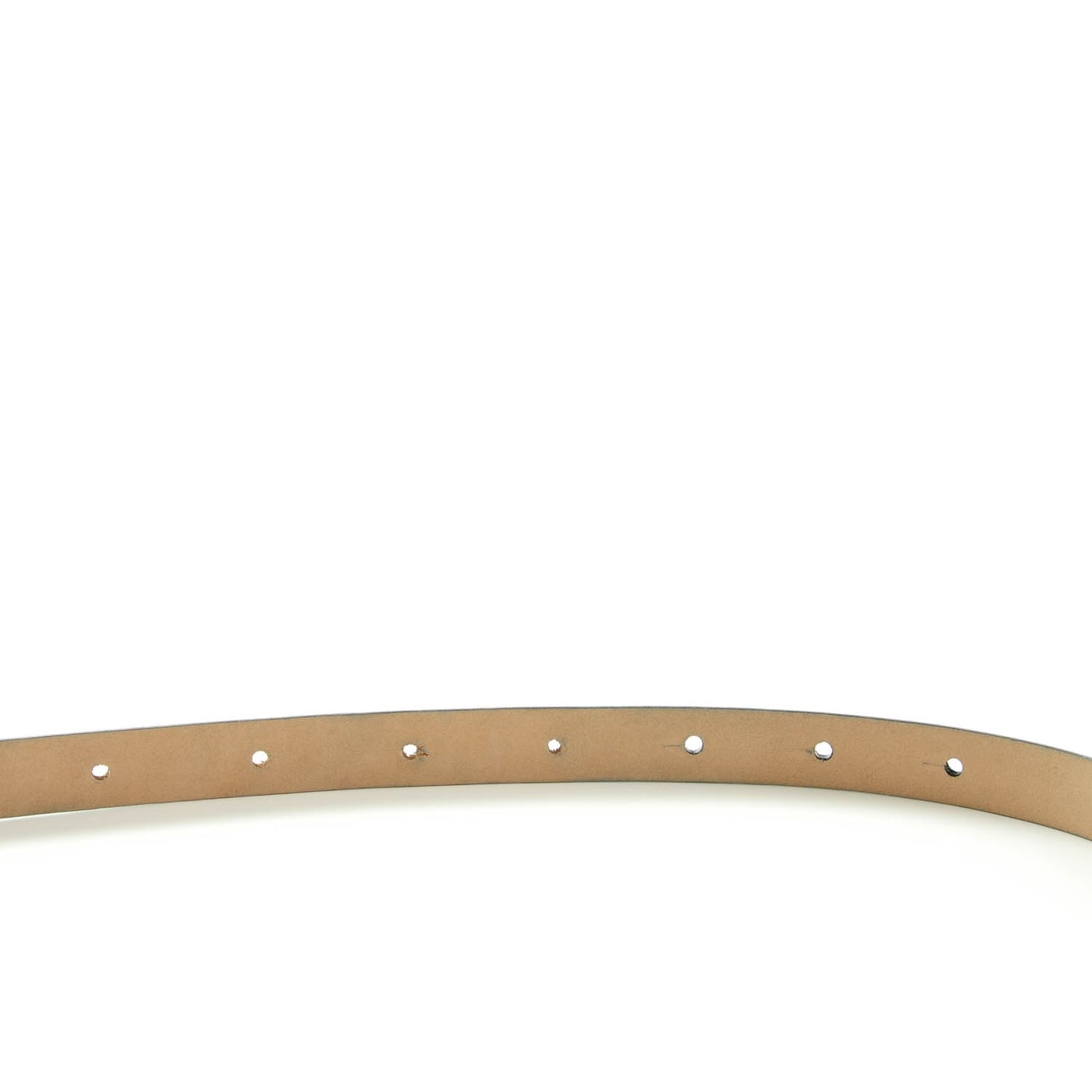 Lambskin CC Logo Skinny Belt 90 36 Black