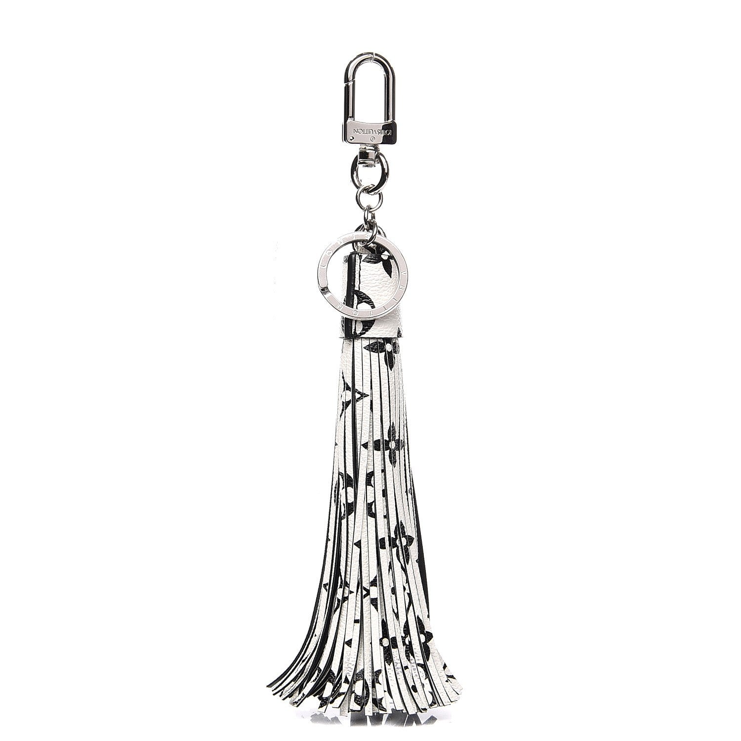 Louis Vuitton Monogram Tassel Bag Charm White 1 of 5
