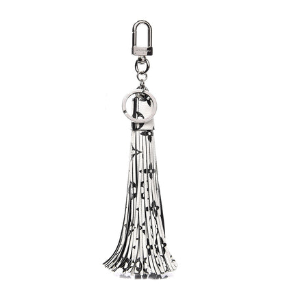 Louis Vuitton Monogram Tassel Bag Charm White 1 of 5