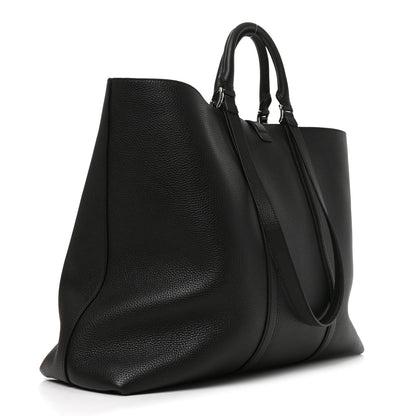 Gucci Calfskin Web Maxi Tote Black 2 of 9