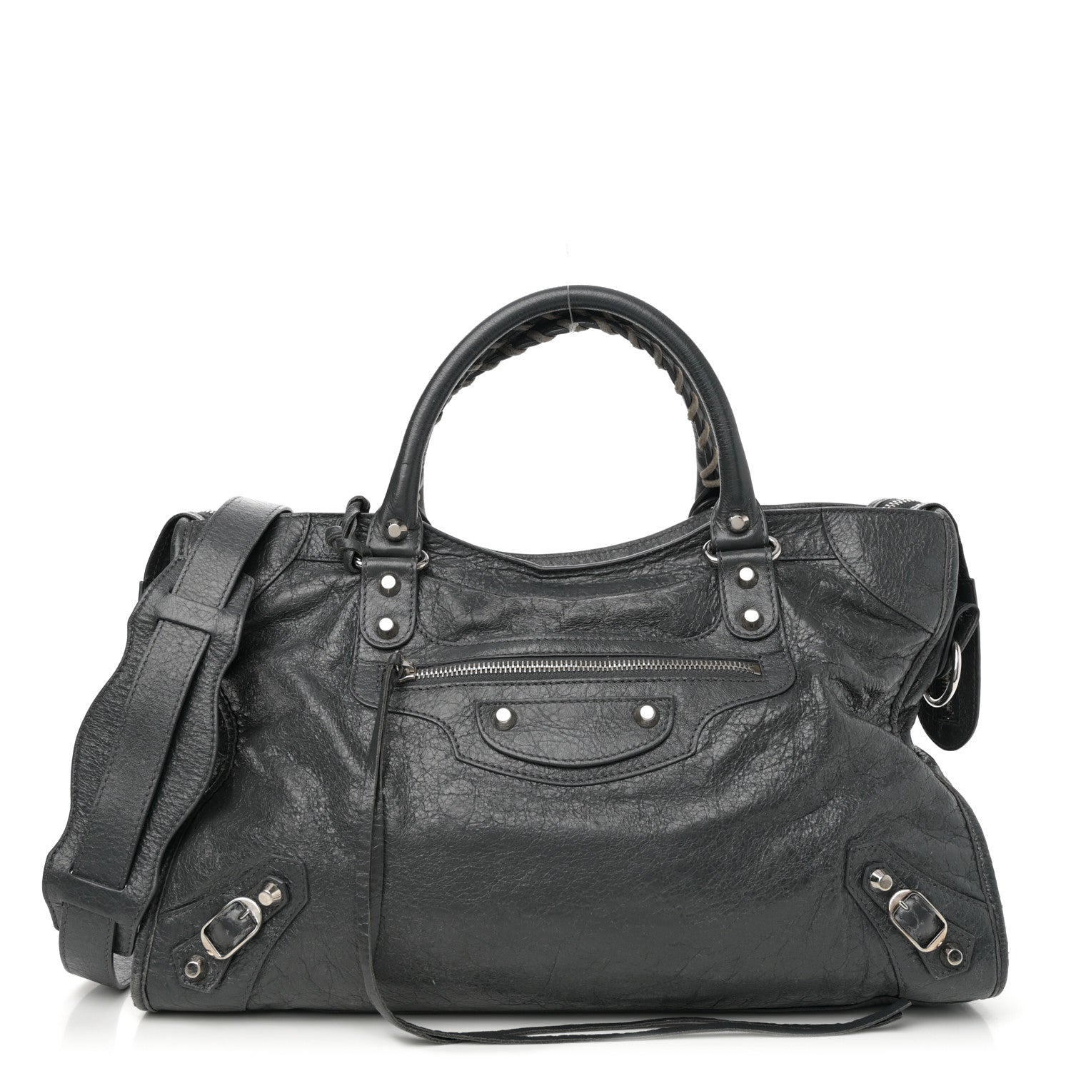 Balenciaga Agneau Classic Silver Hardware City Gris Fossile 1 of 11