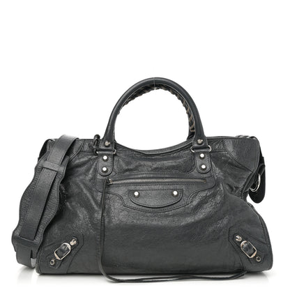 Balenciaga Agneau Classic Silver Hardware City Gris Fossile 1 of 11