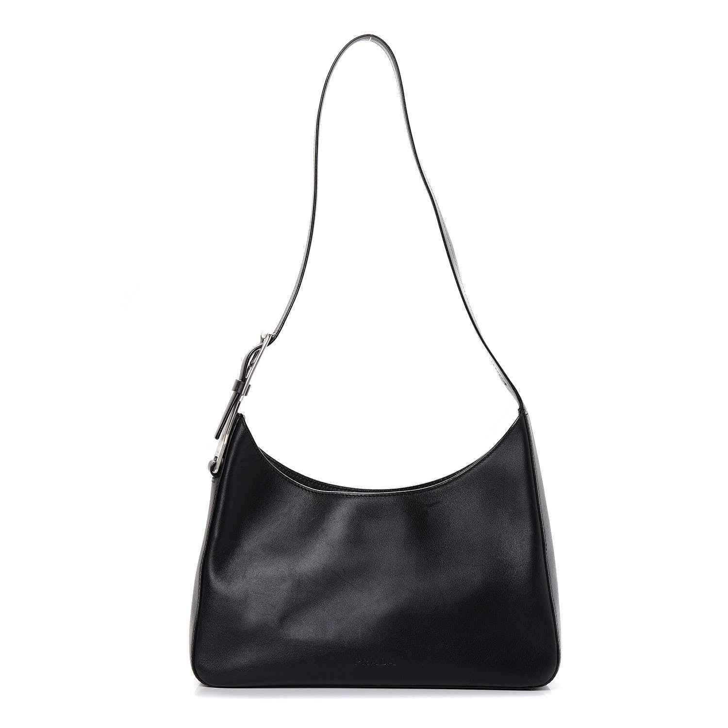 Prada Calfskin Shoulder Bag Black 1 of 9