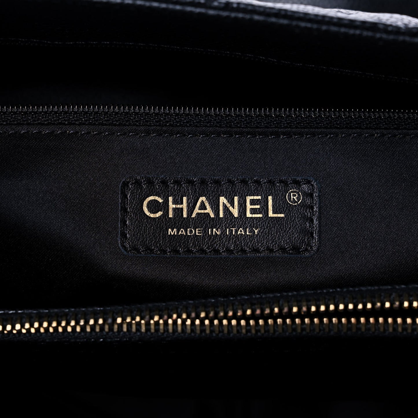 Caviar Quilted Grand Shopping Tote GST Black