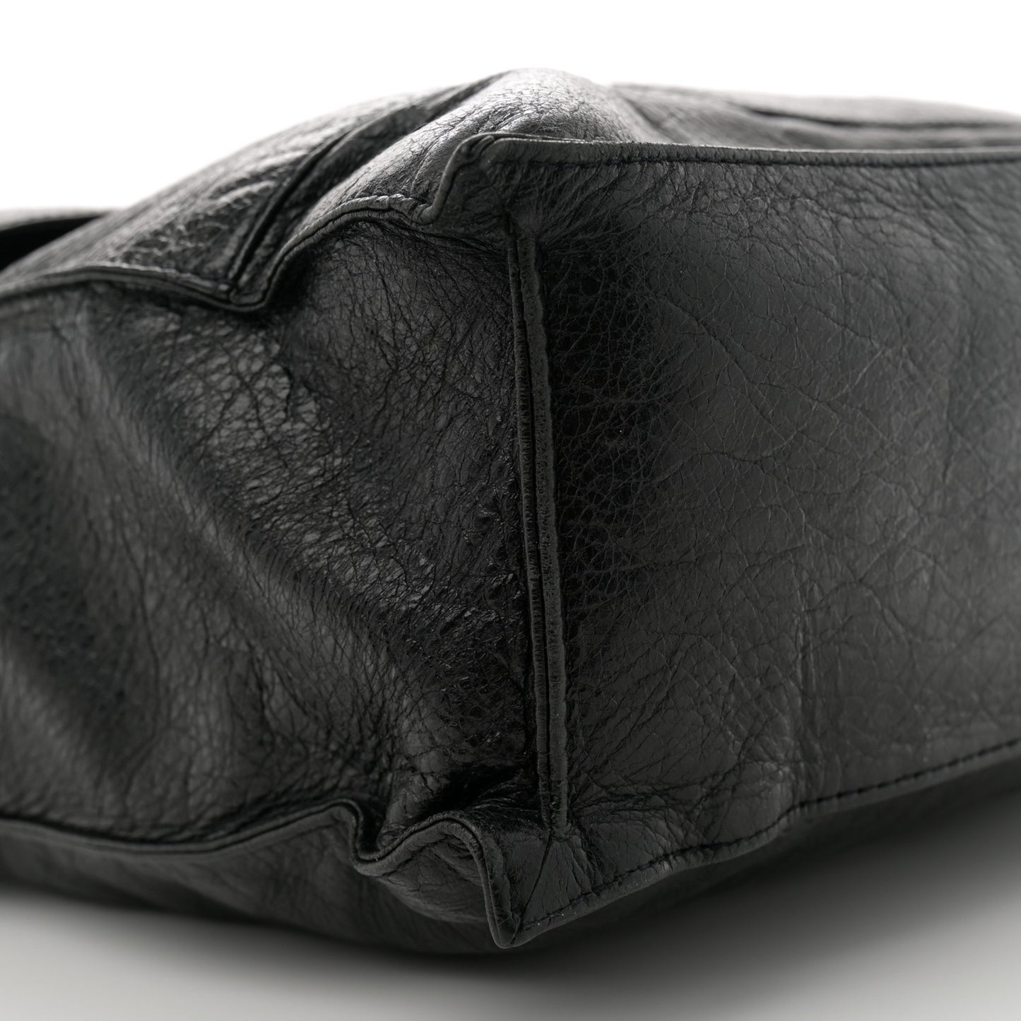 Agneau Arena Foldover Messenger Black