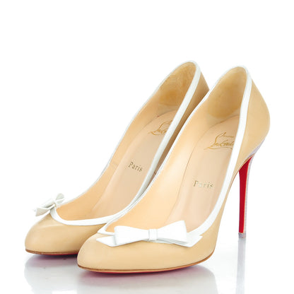 Christian Louboutin Calfskin Beauty 100 Pumps 39 Beige Lilac 3 of 9