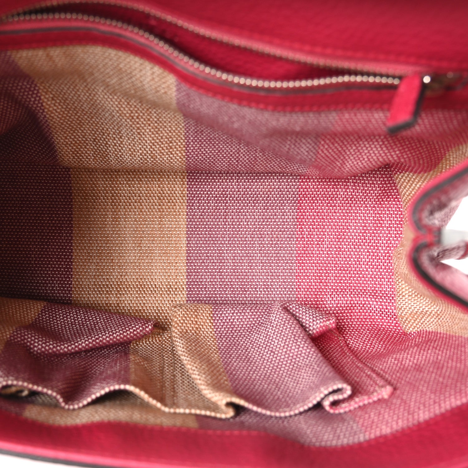 Gucci Cellarius Calfskin Small Bamboo Daily Top Handle Bag  Dark Pink 5 of 9