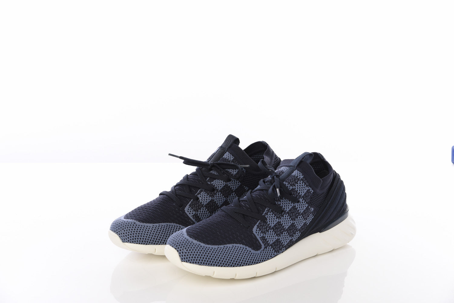 Louis Vuitton Knit Damier Fastlane Sneakers 8 Blue 4 of 30