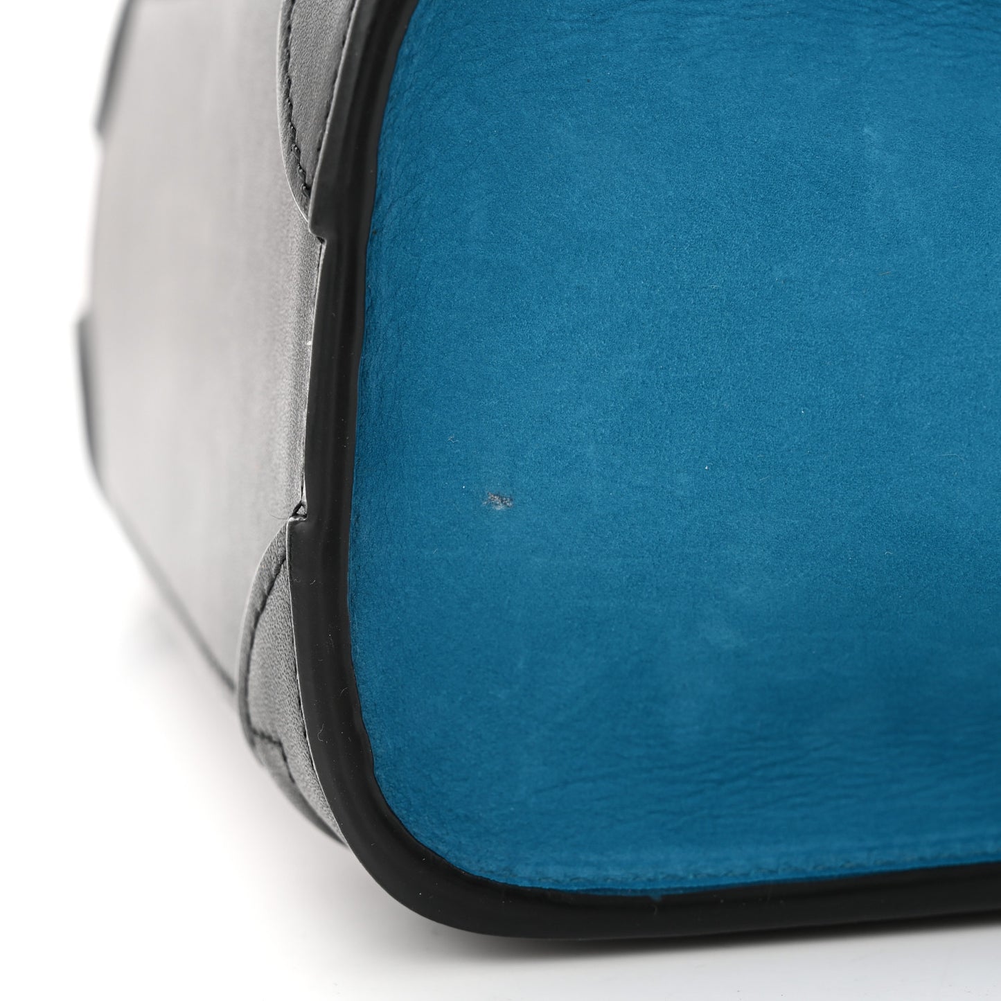 Baby Grained Calfskin Nubuck Nano Tri-Color Luggage Light Grey