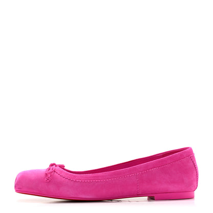 Christian Louboutin Veau Velours Mamadrague Flats 40 Bolerose 1 of 9