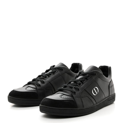 Christian Dior Calfskin Suede Logo Sneakers 39 Black 3 of 8