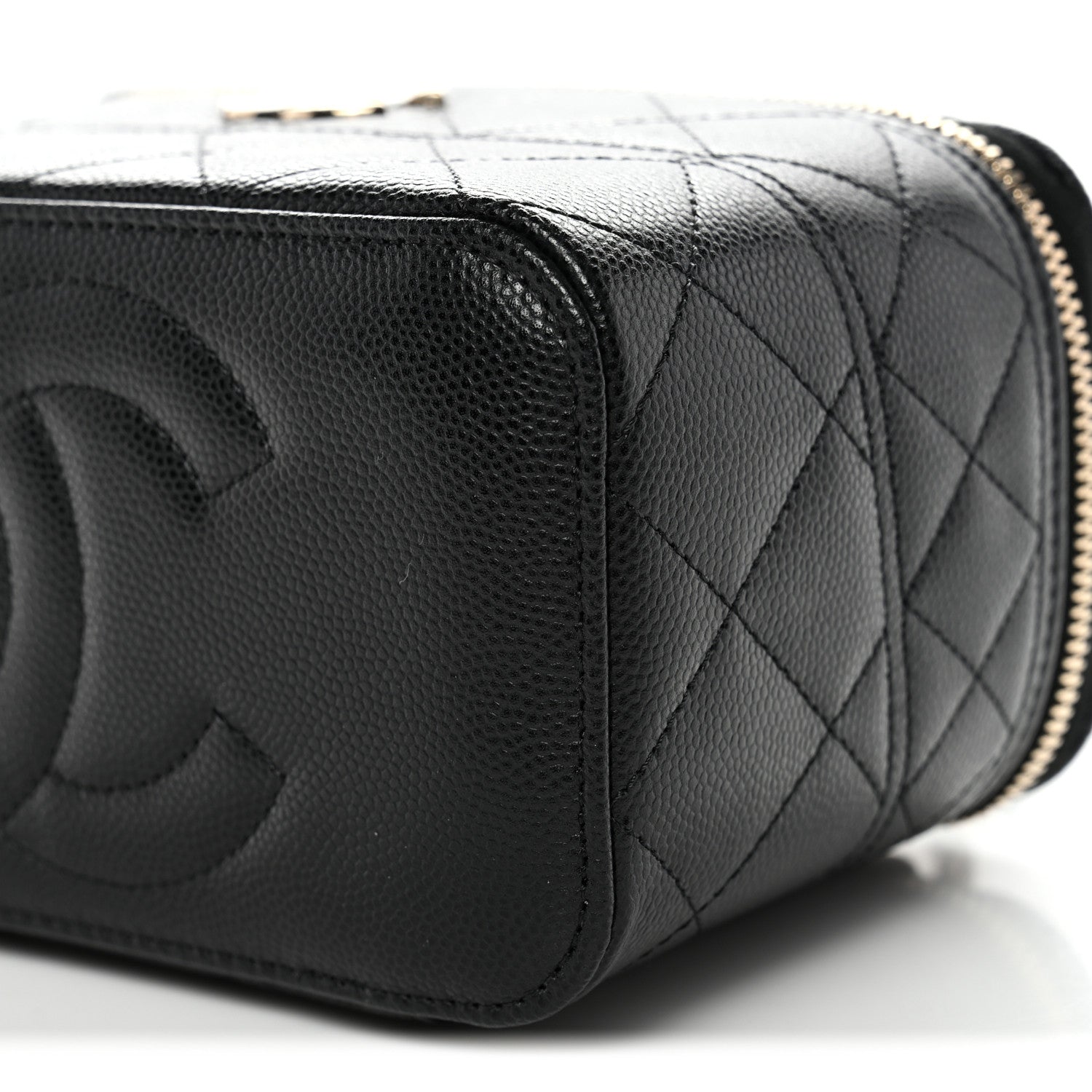 Chanel Caviar Quilted Trendy Handle Mini Vanity Black 10 of 11