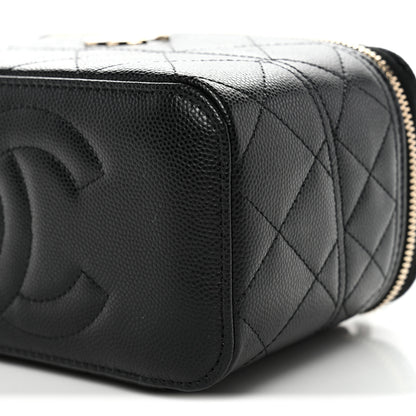Chanel Caviar Quilted Trendy Handle Mini Vanity Black 10 of 11