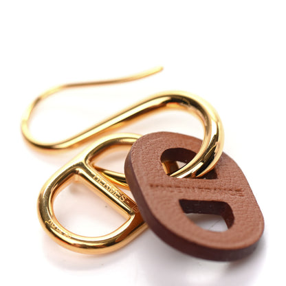 Hermes Swift O'Maillon Earrings Gold 3 of 6