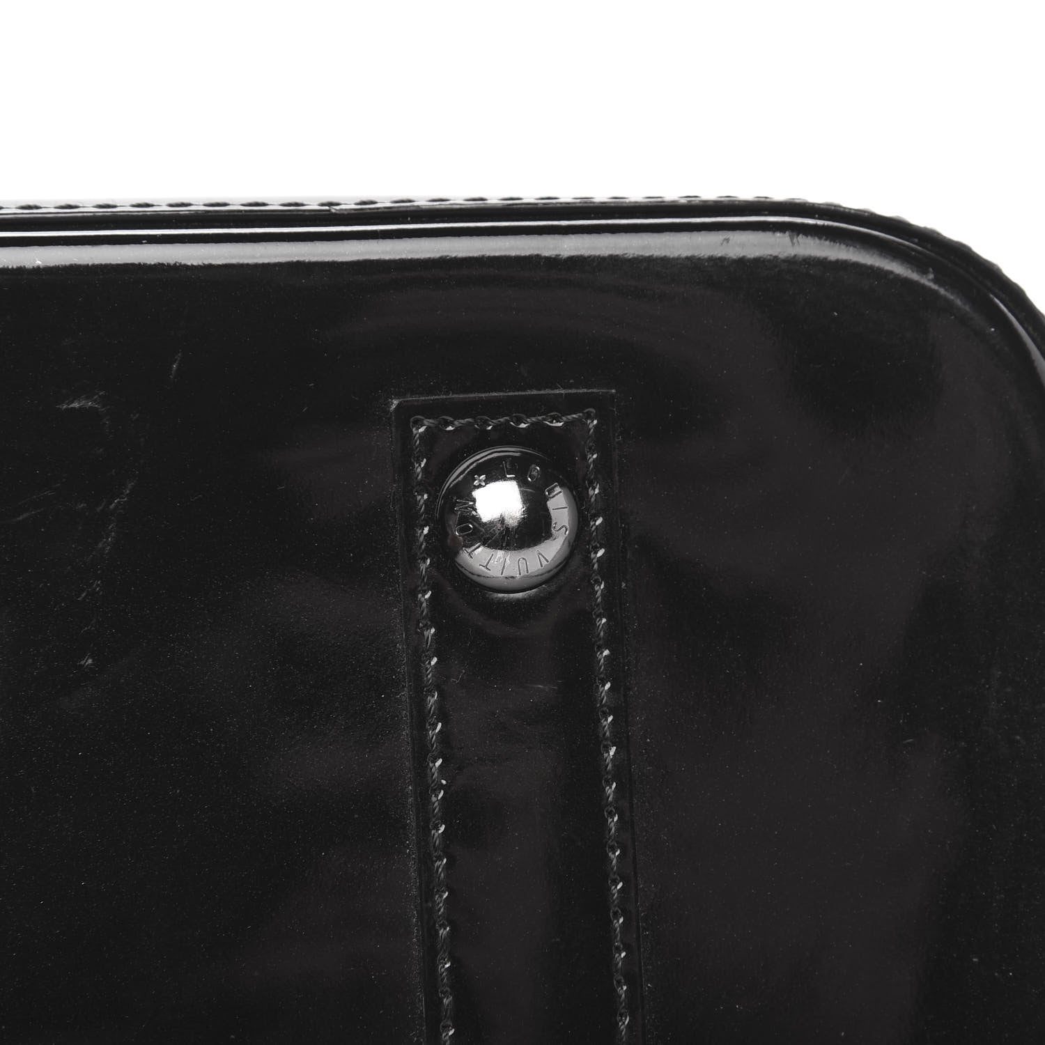 Louis Vuitton Vernis Alma PM Noir Magnetique 9 of 12
