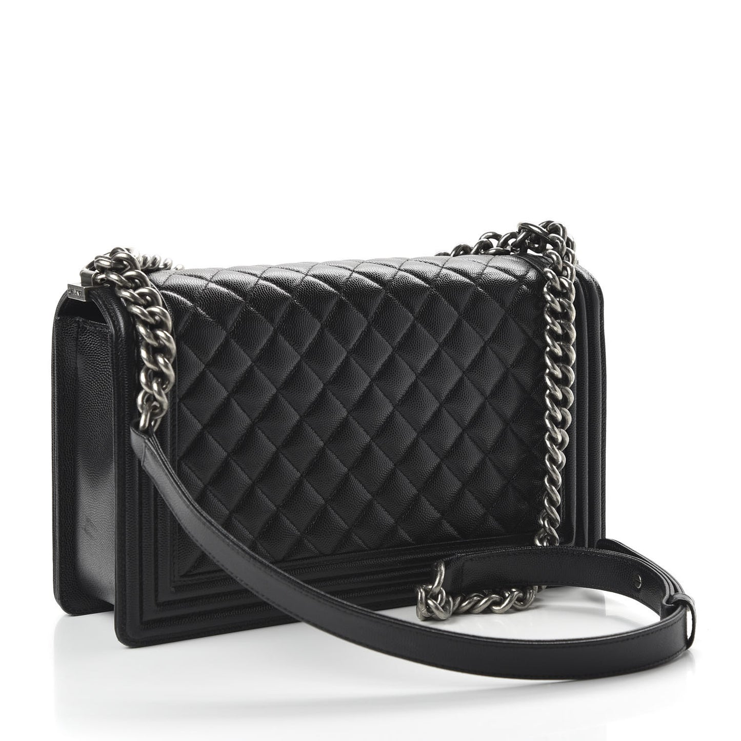 Caviar Quilted New Medium Boy Flap Black