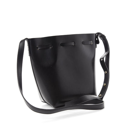 Mansur Gavriel Calfskin Mini Mini Bucket Bag Black Argento 3 of 10