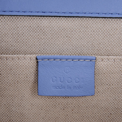 Gucci Calfskin Bamboo Web Embroidered Medium Dionysus Top Handle Bag Light Blue 6 of 8