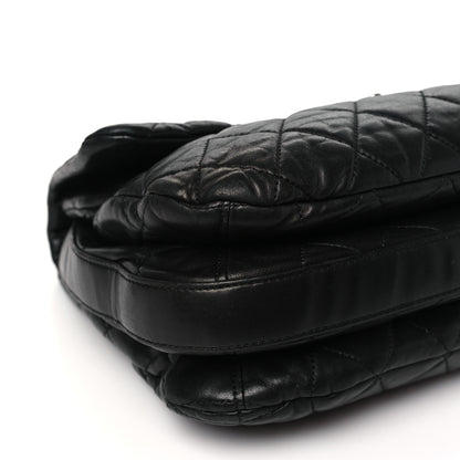 Chanel Lambskin Quilted Chanel 3 Maxi Flap Bag Black 9 of 10