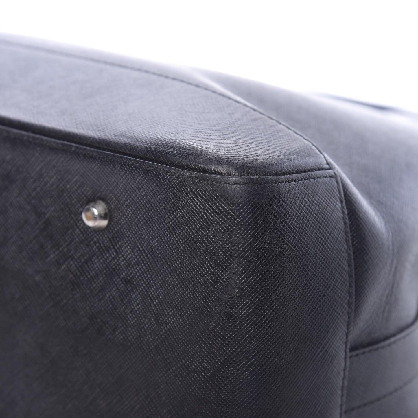 Saffiano Top Handle Tote Black