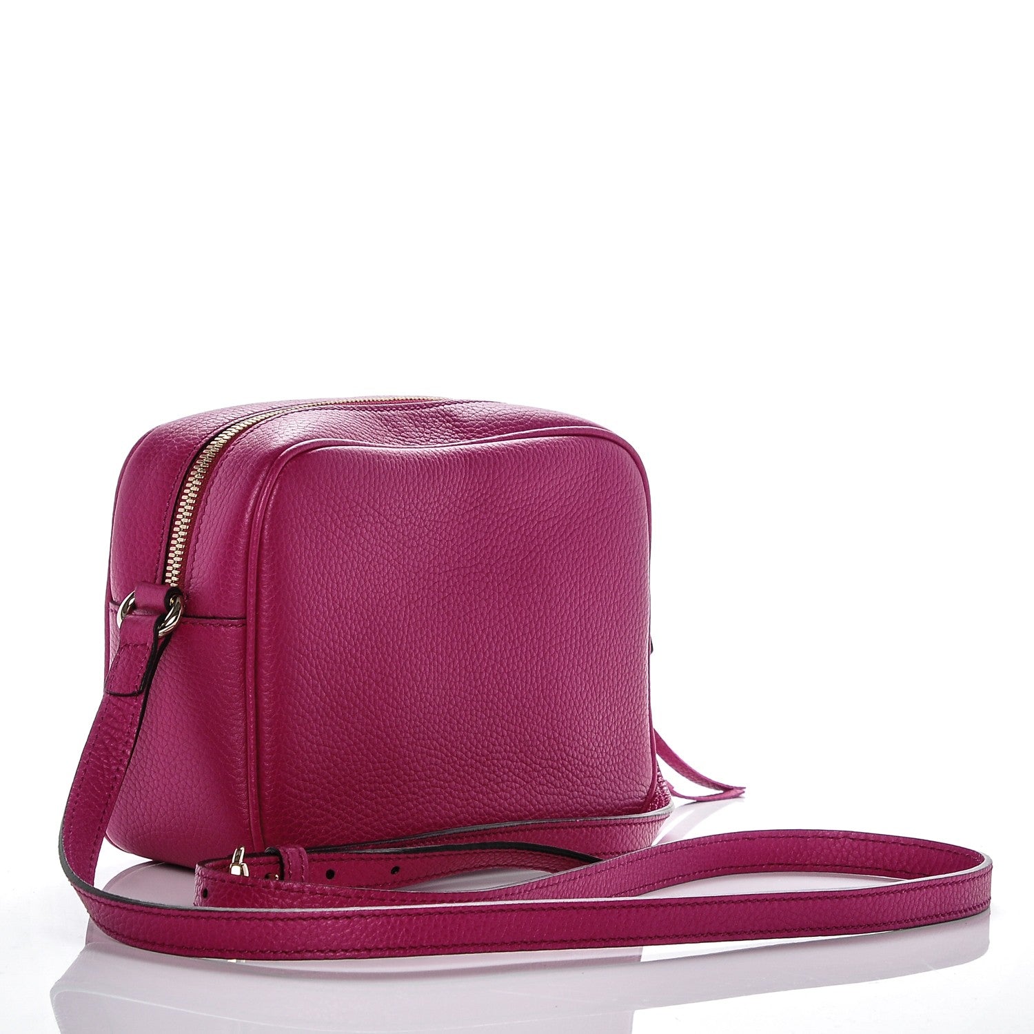 Gucci Cellarius Calfskin Small Soho Disco Bag Bright Bouganville 3 of 6