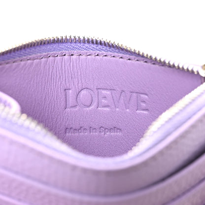 Loewe Pebble Grain Calfskin Anagram Square Zip Cardholder Dirty Mauve 7 of 9