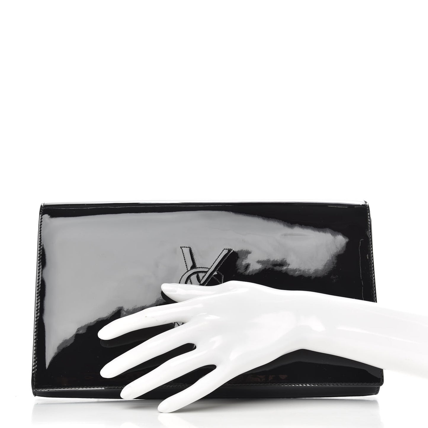 Patent Monogram Large Belle De Jour Clutch Black