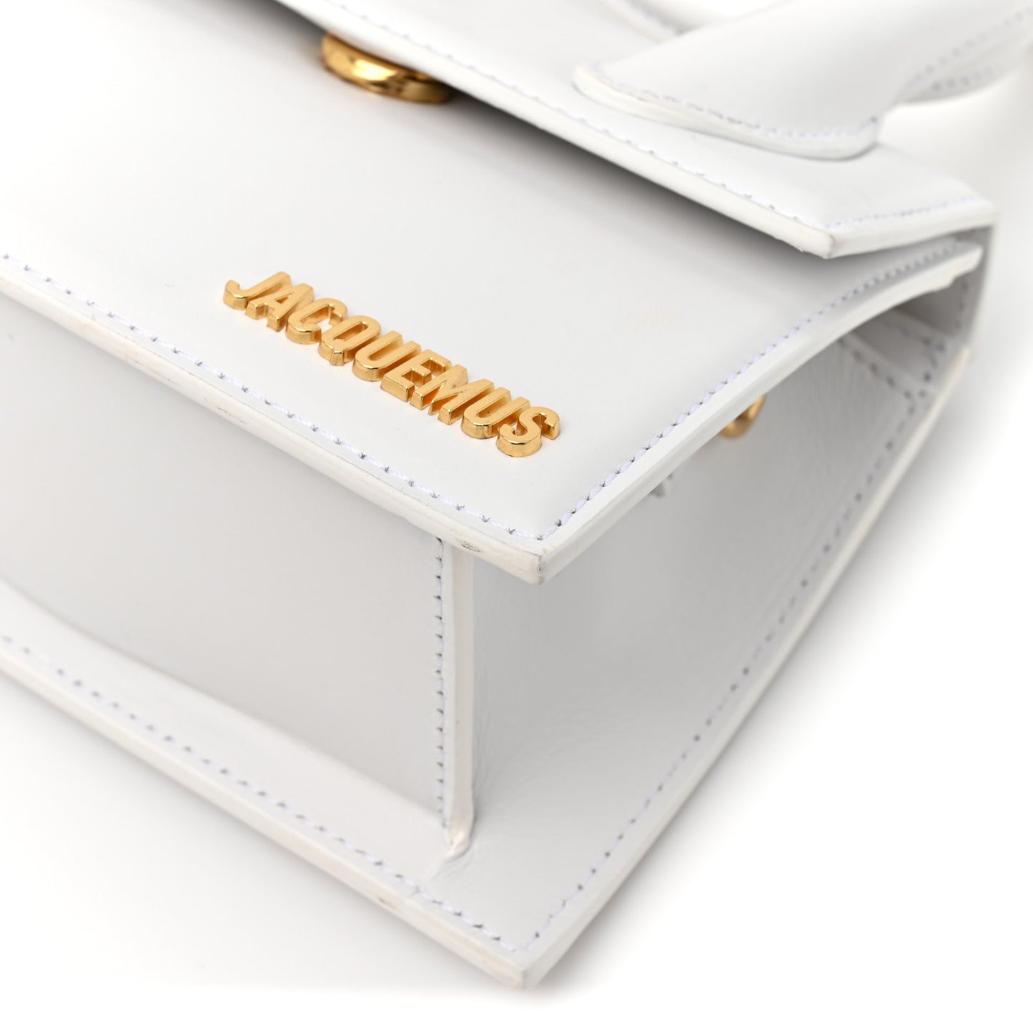 Smooth Calfskin Le Chiquito Noeud White