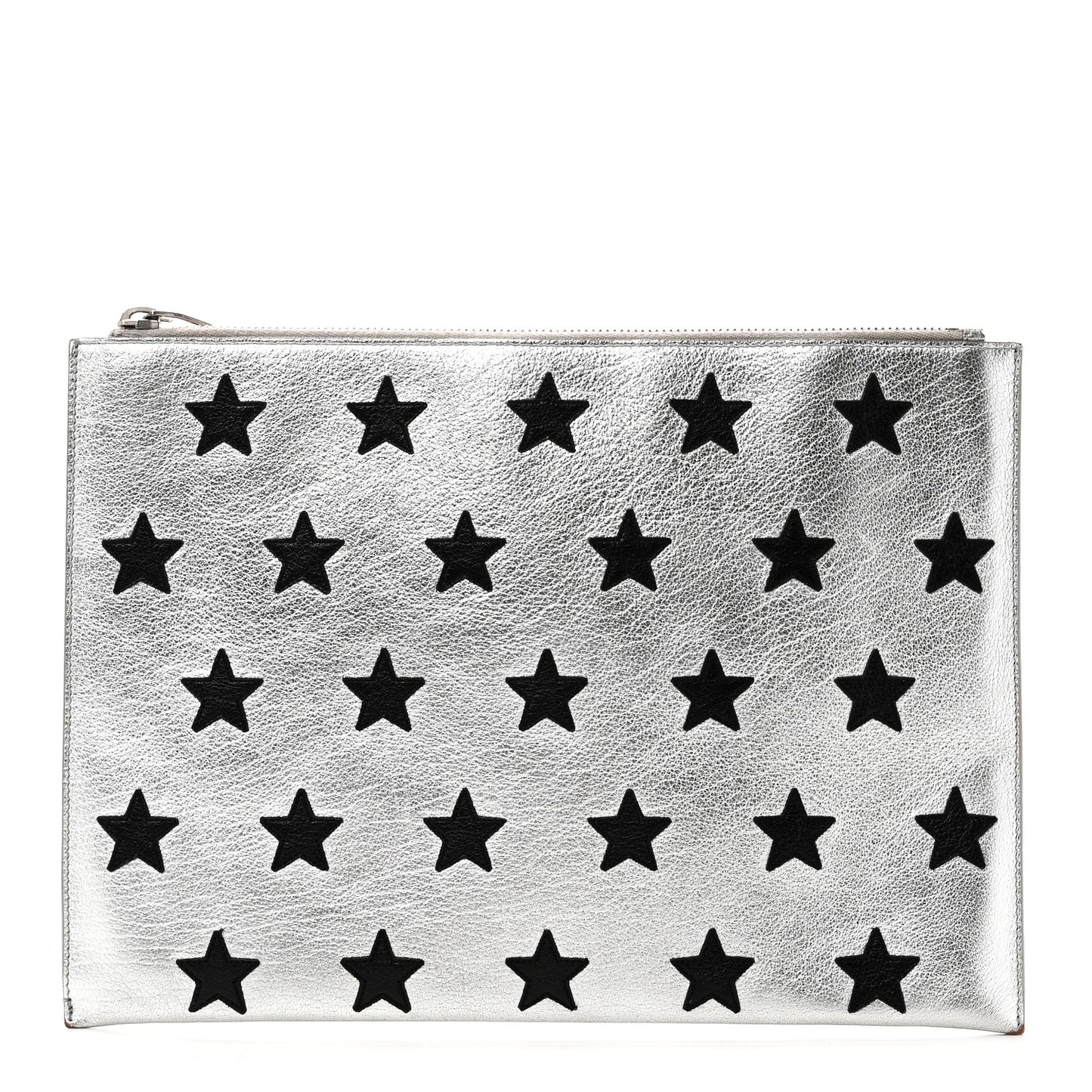 Calfskin Star Rider iPad Pouch Argento