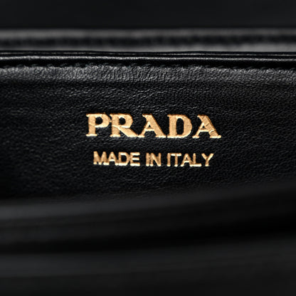 Prada New Calfskin Medium Ingrid Top Handle Bag Black 6 of 9
